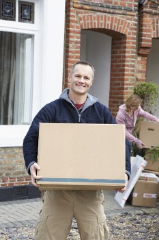 Packing boxes for a home move in Hounslow