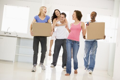 Man and van service loading items for transport under booking terms
