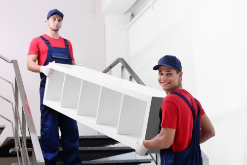 Safe handling of household items during a man with a van move