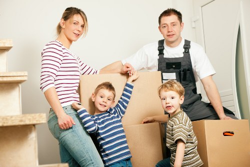 House removals team preparing for a move in Hounslow