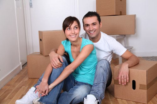 Home move planning with boxes, labels, and furniture in Hounslow