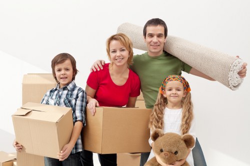 Careful loading of sofas and tables for a local Hounslow move