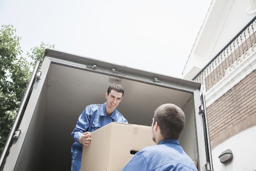 Local transfer station handling separated recyclable materials in West London