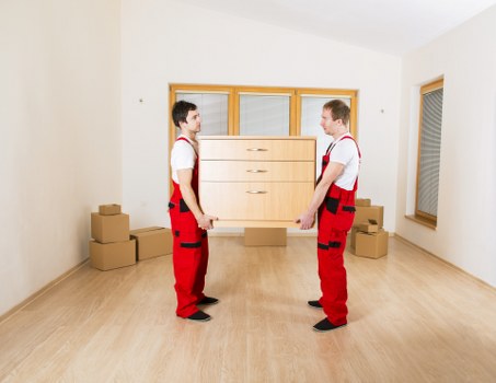 Van service staff maintaining a safe and organised operation